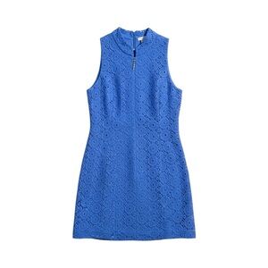 Lilly Pulitzer Alexa Crochet Shift Dress Women’s‎ Medium Bay Blue